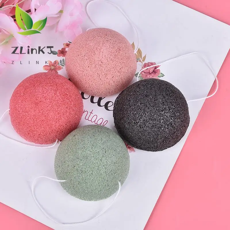 1ks Konjac Sponge Natural Konjac Puff Tave Wash čistiaci make -up make -up Konjac špongia
