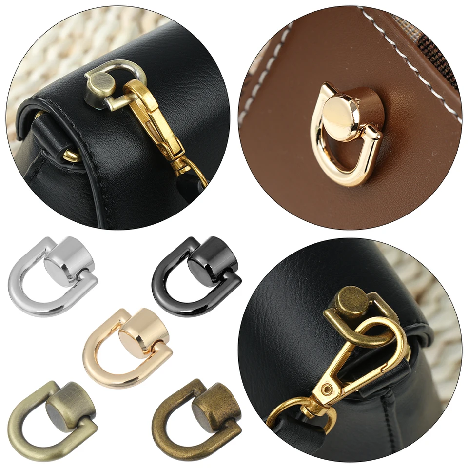 1ks kovové tašky Nivet na nechty sponky gombíky na gombíku pásový besner kožené remeselnícke batožiny batožina Buckle Tong Snap Hardware Accessorie