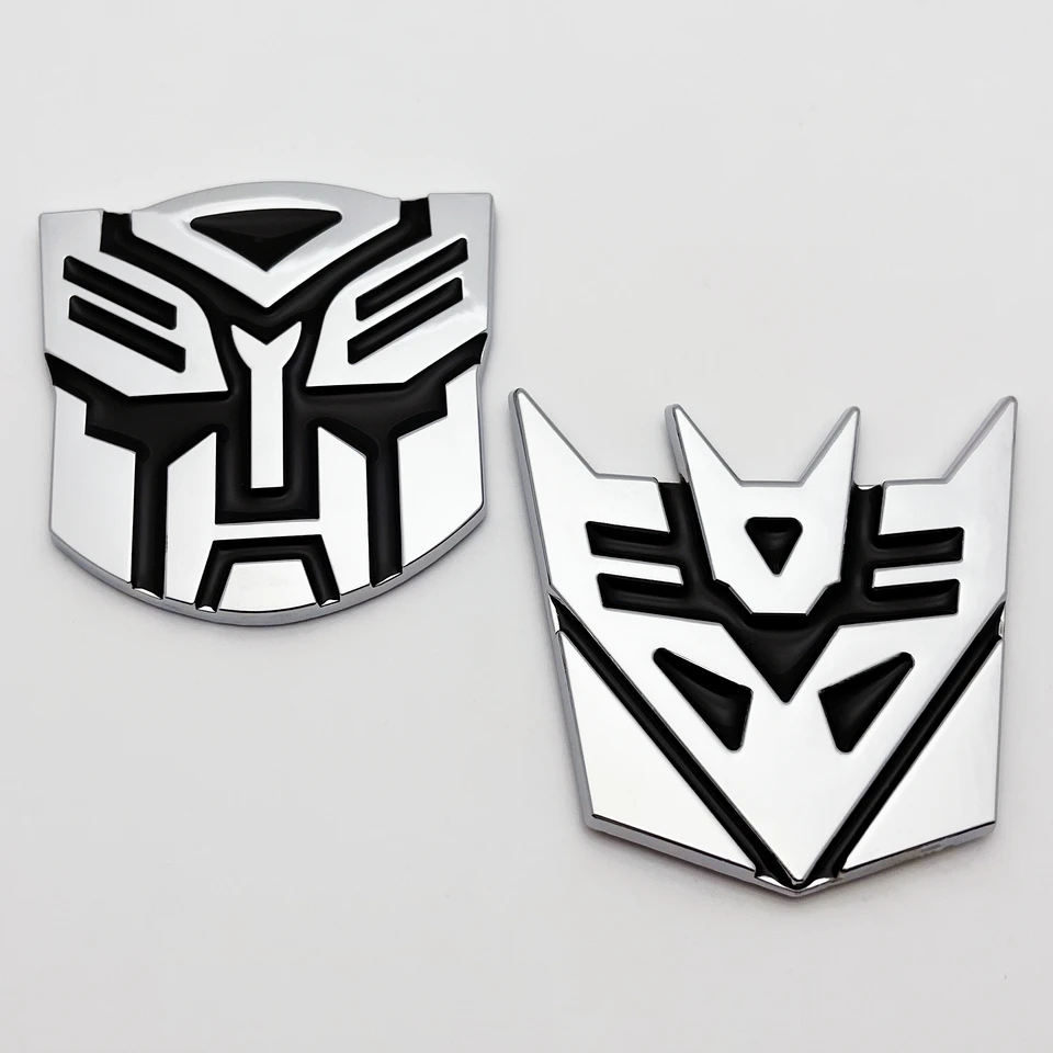 1ks kovové transformátory Protector slepky na autokoty Autobot Optimus Prime Destroyer Megatron Emblem odznak ODDEKO DECALATIVE STYLING CAR