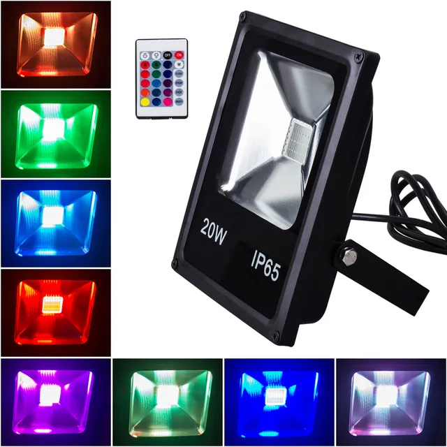 1ks LED povodňové svetlo 10W 20W 30W 50W 50W AC85-265V LED svetlomet vodotesná vodotesná IP65 LED Spotlight Outdoor osvetlenie LED Exterieur