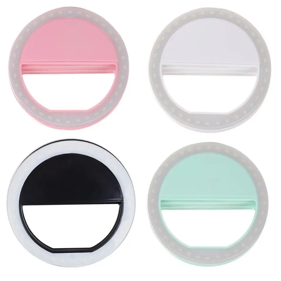 1ks LED Selfie Ring Light Light Mobile Phone LED LED Selfie Lamp prsteň pre telefón selfie klip svetlo