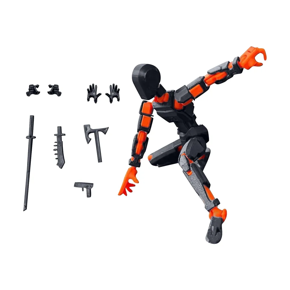 1ks-luky bábky 13 bábiky, viacnásobné stylingové kombinácie robotického modelu, lacný darček na dovolenku, cool robotickú dekoráciu pre bábiku
