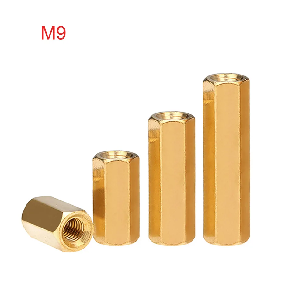 1ks m9 mosadz hex ženský až ženský pohotovostný stĺp stĺp hexagon hexagon ruky matice PCB PCB základná doska DIY diely modely