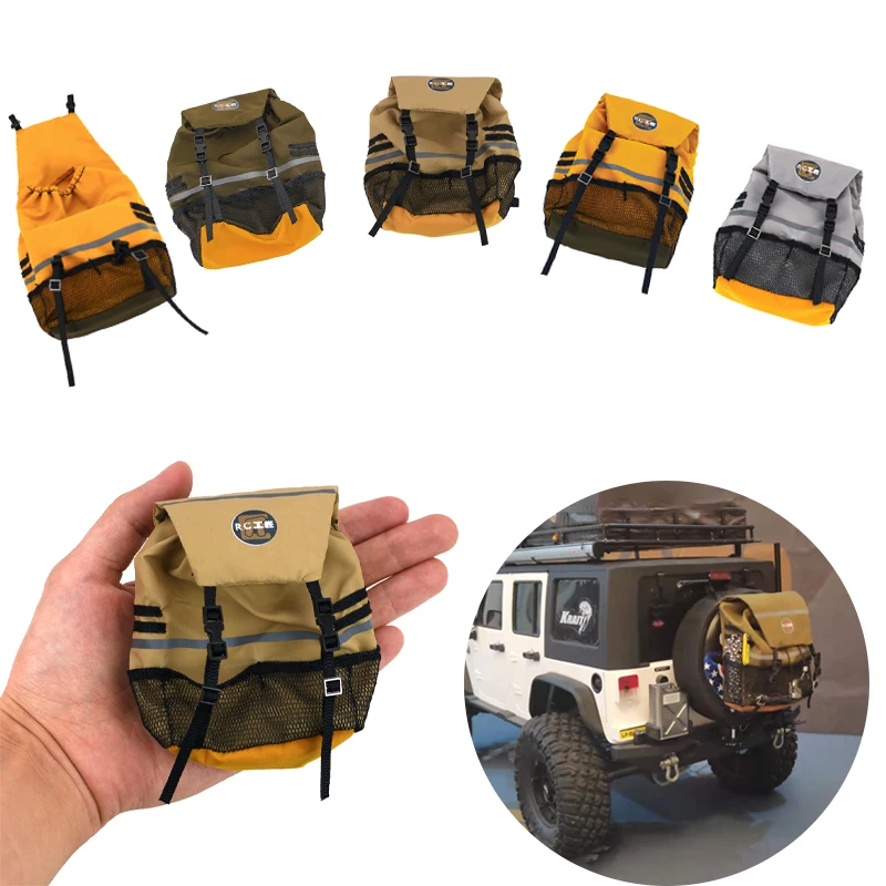 1ks Mini náhradné kolesové súpravy Outdoor Climbing Batoh pre 1/10 RC Crawler Car Traxxas TRX4 Axiálny SCX10 RC4WD
