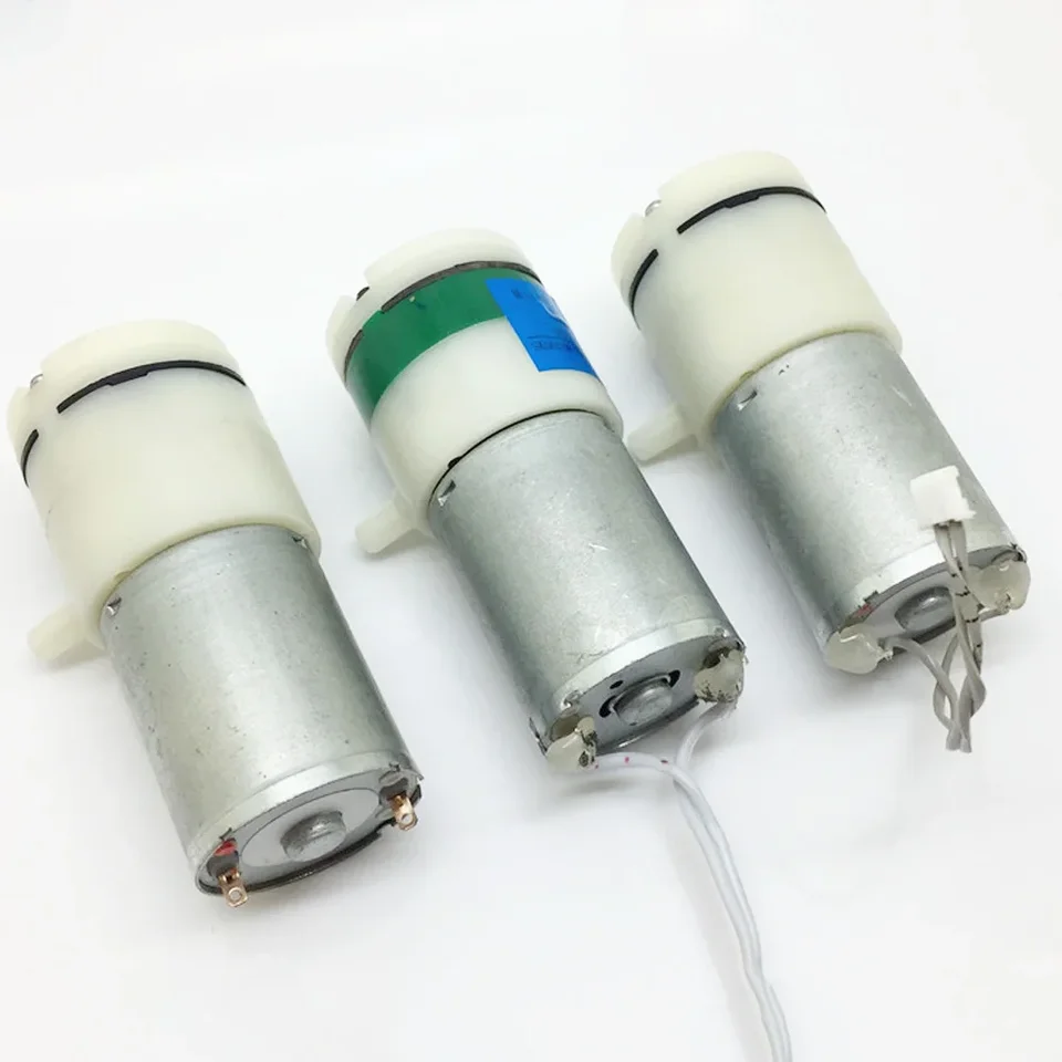 1ks Mini vzduchové čerpadlo Micro 370 čerpadlo DC 3,7 V 4,2 V 6V 2,5 lipm kyslíka Vákuová membrána čerpadla Negatívny tlak Massager
