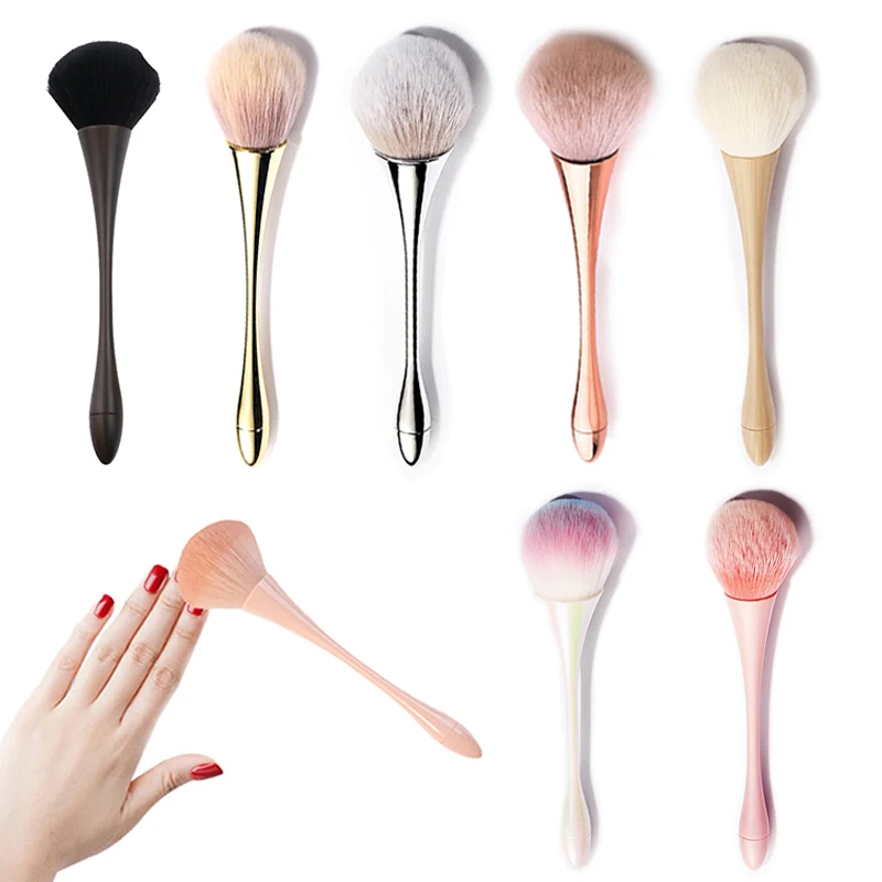 1ks na čistenie prachu na nechtovú kefu MANICÚRA KEST Art Brush Big Head Flower Práškok červenať salón make -up kozmetické príslušenstvo