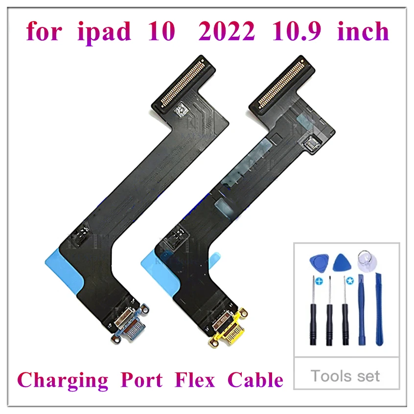 1ks nabíjacie nabíjacie nabíjačky Dokk Connector Flex kábel kompatibilný pre iPad 10 2022 10,9 palca 10. náhradné diely Gen