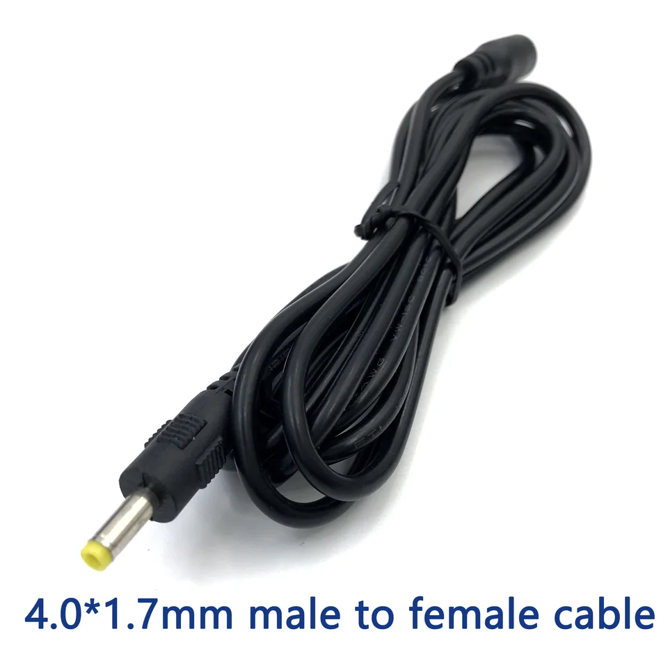1ks napájací zdroj DC 4,0 mm x 1,7 mm žien až 4,0 mm x 1,7 mm predlžovací kábel adaptéra plukového kábla 2 m 1,5 m napájací predlžovací kábel