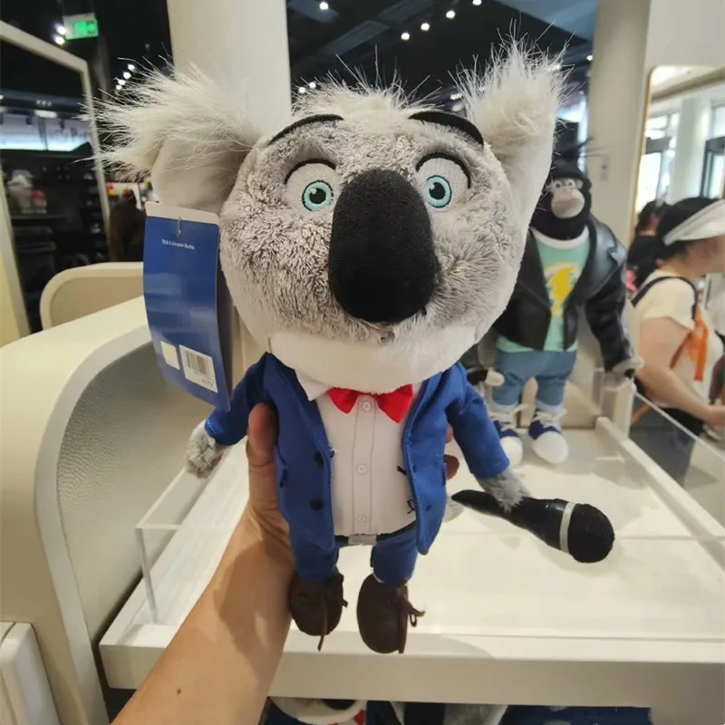 1ks Nový originálny Deluxe Sing Buster Moon Plush z filmu Sing Xmas Gift 30 cm