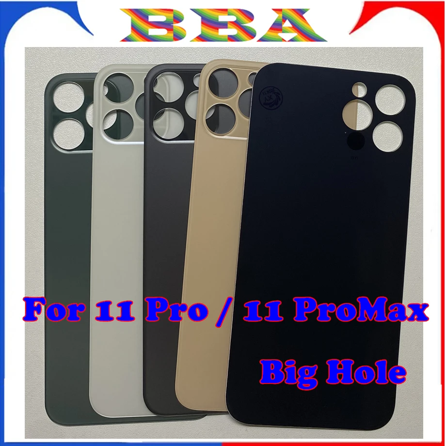 1ks OEM OEM A 2 v 1 veľkom dielnom zadnom kryte sklo pre iPhone 11 Pro Max 11Pro zadné sklo zadné dvere kryt