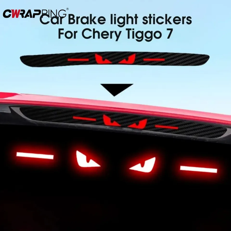 1ks osobnosť automobilu BRKZE TACH SVETLO STRÁNKA ELAGE ELEE AUTO LIGHT HAWKEYE STYLING Ozdobenie nálepky pre nálepky Chery Tiggo 7