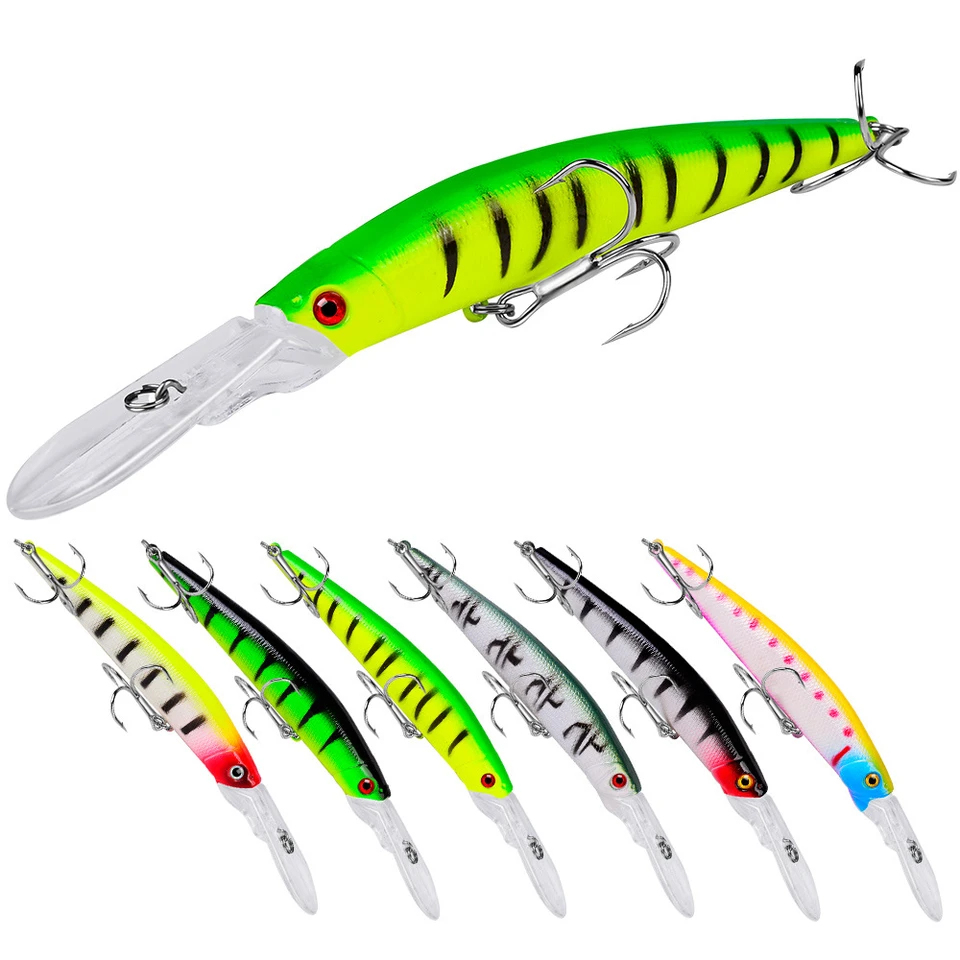 1ks plávajúce rybolovné návnady 14,5 cm 15,5 g Artifiiciálna tvrdá návnada so 4#hákmi Wobblers for Sea Lake Peche Pesca Tackle