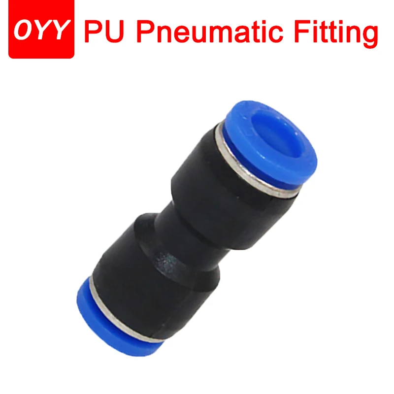 1ks pneumatické vybavenie 4/6/8/10/11/112/14 mm PU PLAVY PLASTNÁ KONEKTORA SUBLE Air Stručné tvarovky