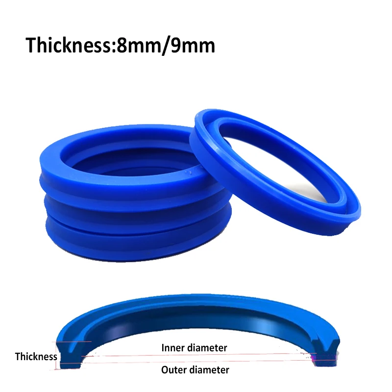 1ks Polyuretán Hydraulický valcový olej tesniaci krúžok UN/UHS/U/Y Typ hriadeľa Hriade Všeobecný tesniaci krúžok Hrúbka tesnenia 8 mm 9 mm