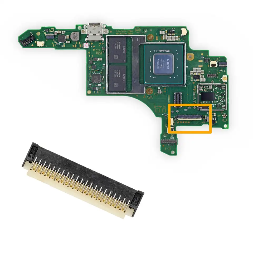 1ks pre Nintendo Switch OLED LCD FPC Connector 43 PIN Výmena za konzolu NSO