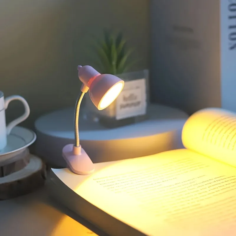 1ks prenosná lampa vhodná pre oči-Teplo Brightmini Book LIG Clip-On Svetlo s dlhotrvajúcou batériou pre knihy a stoly
