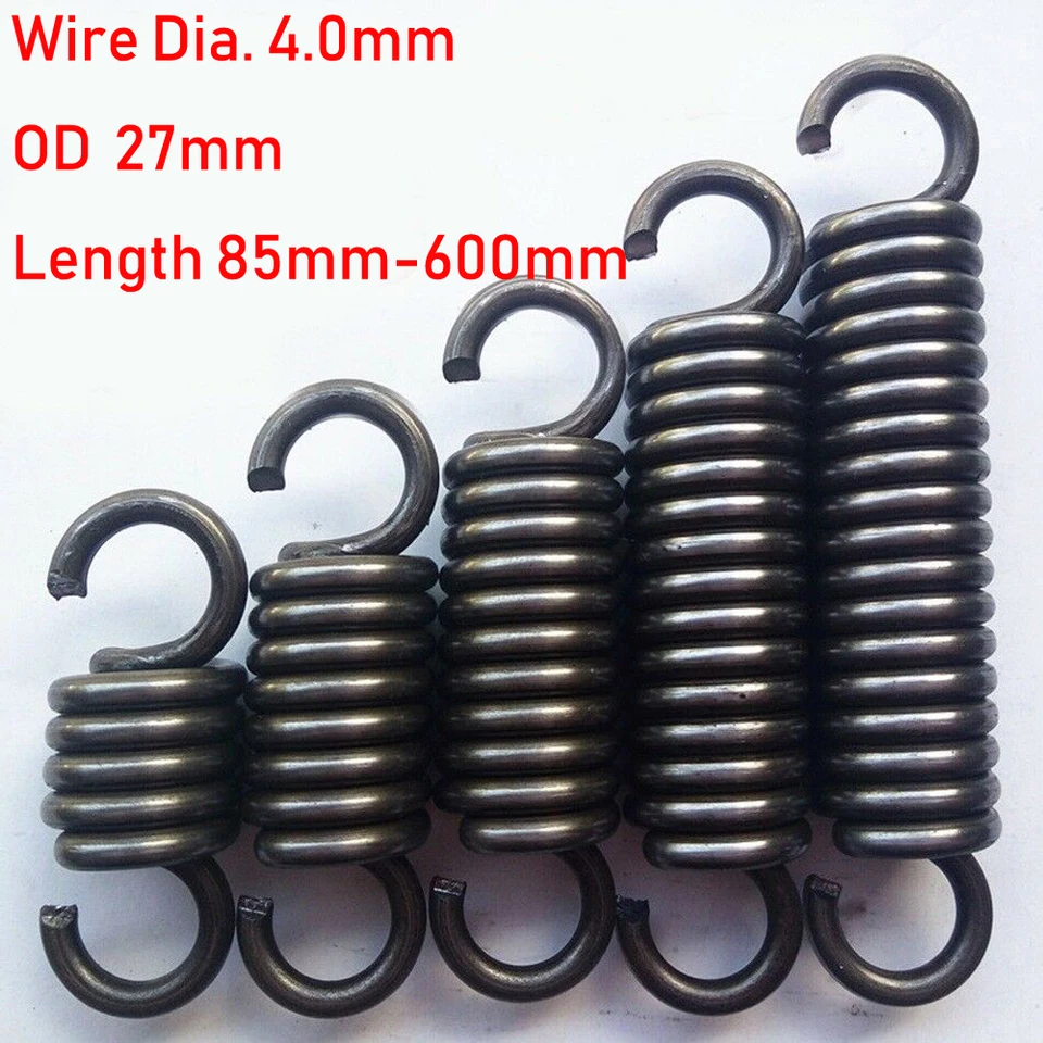 1ks. Priemer drôtu 4,0 mm expanzná pružina Dĺžka ťahu 85/100/120/140/160/180/22/220-600 mm vonkajší priemer 27 mm