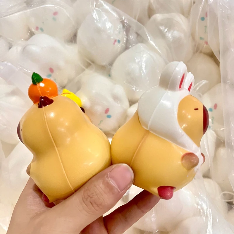 1ks roztomilé zmyslové hračky Capybara Squeeze Toy Pu pomaly reminácia karikatúra fidget hračky fidget hračky s pinch dekompresná hračka Malý ornament