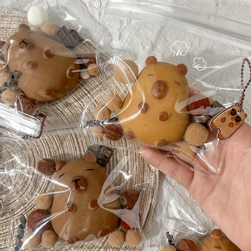 1ks roztomilý karikatúra CapyBara Pinching Toy Hrace Squishy Toy Pomaly rebound dekompresné hračky stres uvoľňujú ruky relax darčeky