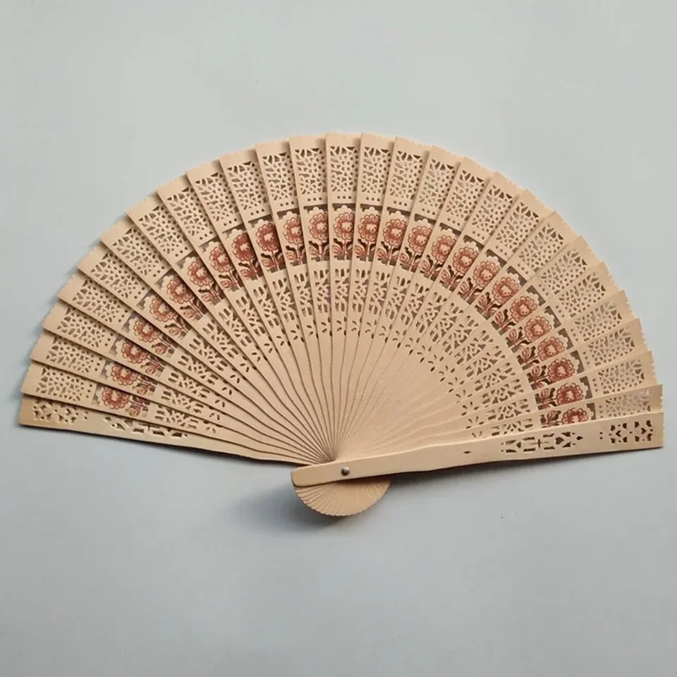 1ks ručne skladacie fanúšikovstvo Art Craft Chinese DIY DANCE RUK FAN FAIL FORD Svadobná dekorácia Domáce ozdoby Ozdobia