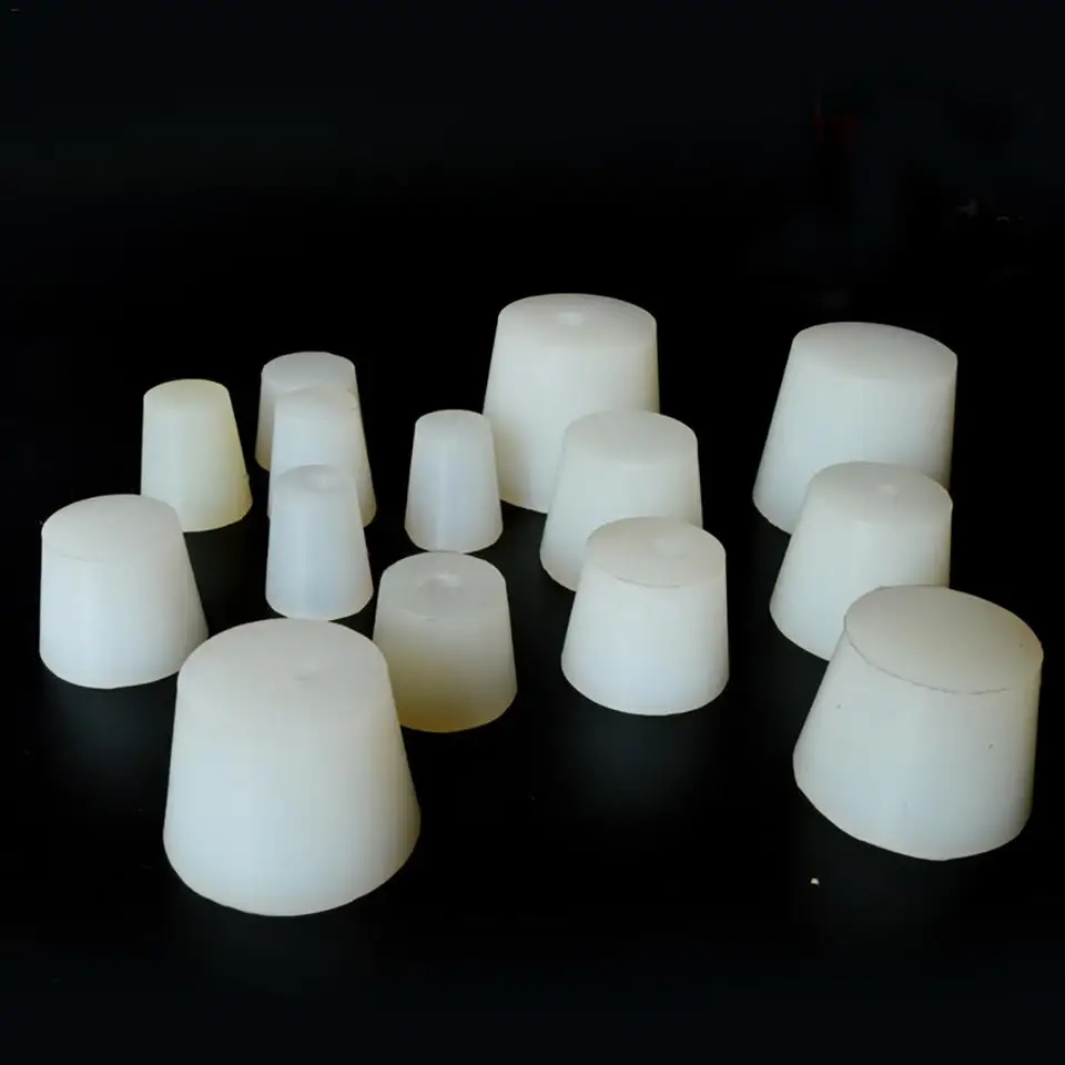 1ks Silikónové zátky zátky s 8 mm otvorom pre Airlock ventil varenie vína potravín Silikón gumový zátka 13styles