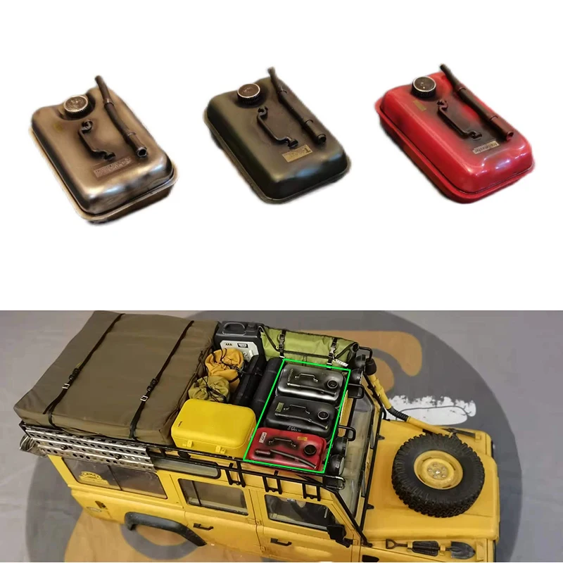 1ks simulácia Mini olejové bubny batožinové obloženie strechy pre 1/10 RC Crawler Car Trx4 Defender RC4WD D90 D110