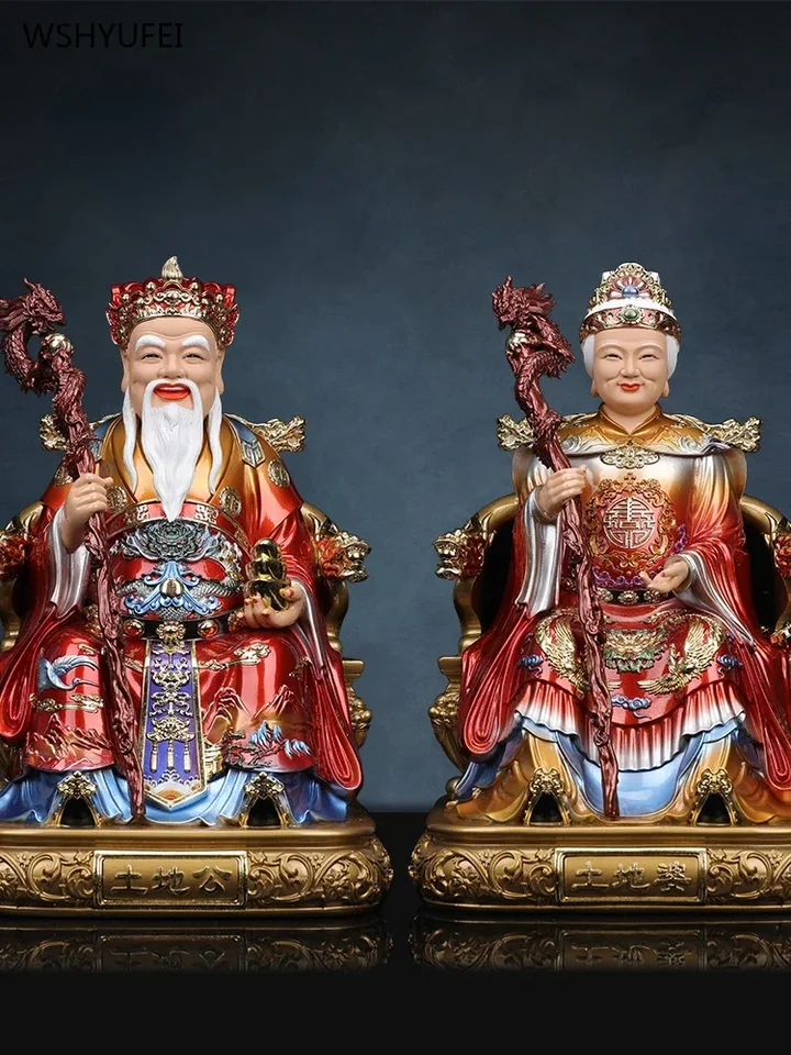 1KS Socha Zeme Boha a Zem God Resin Crafts Domáce uctievanie božstiev 12 palcov Živica so sochou
