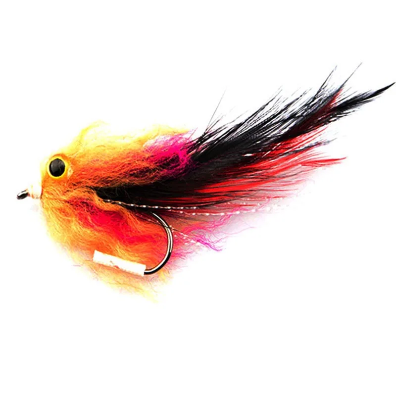 1ks/taška Nový pstruhový pstruh Salmon Pike Streamer Fly Fit For Fit Fishing Metle Veľkosť 4# Hook