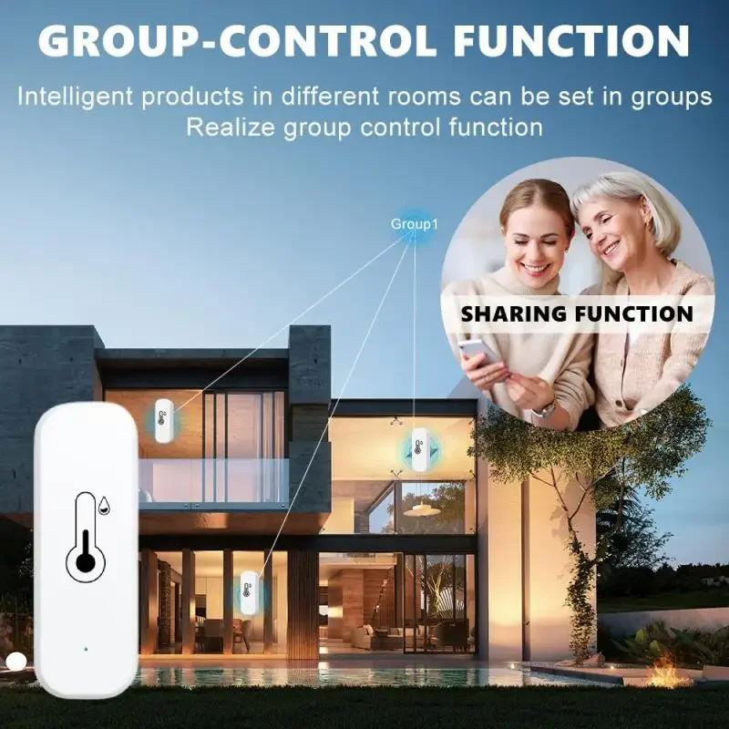 1ks Tuya Smart WiFi teplota vlhkosti pre domáci vnútorný teplomer Hygrometer Pracuje s domom Alexa Home