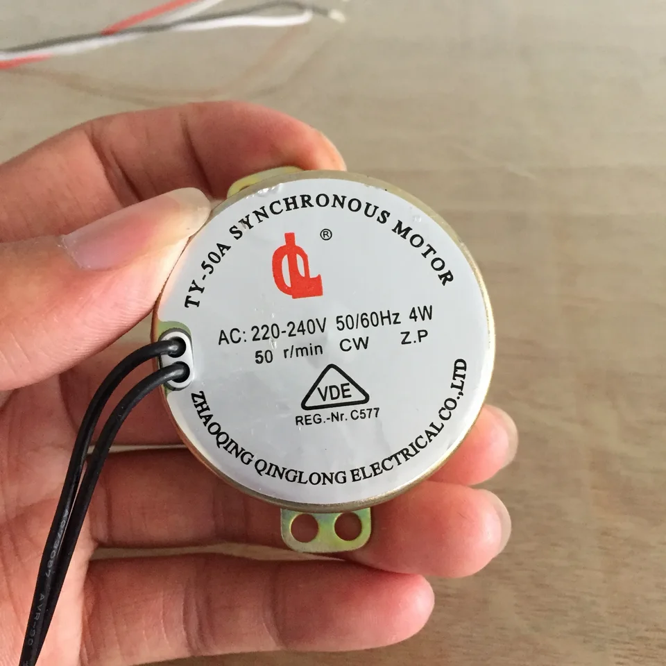 1ks Ty-50A Barber Shop Turn Lamp Small Motor, 4W kaderníctvo Turnress Turnsing Lamp vyhradená synchrónny motor