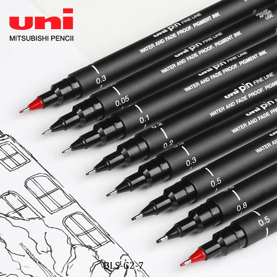 1ks uni kreslenie gélové pero ihlu Tip Tip Art Student Draw Hook Line Pen Pin-200 Pin-200