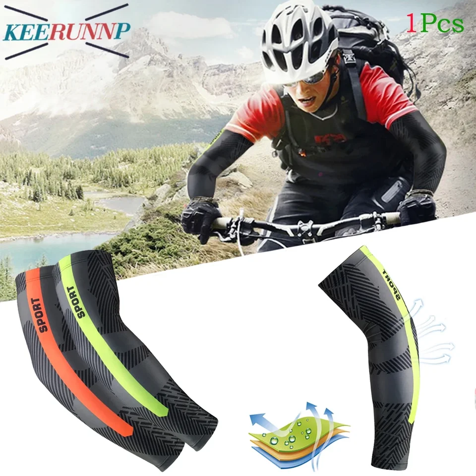 1ks Unisex UV ochrana rukávov rukávy Arm Cooling rukávy ľadové hodvábne rukávy rukávy ramená rukávy pre mužov