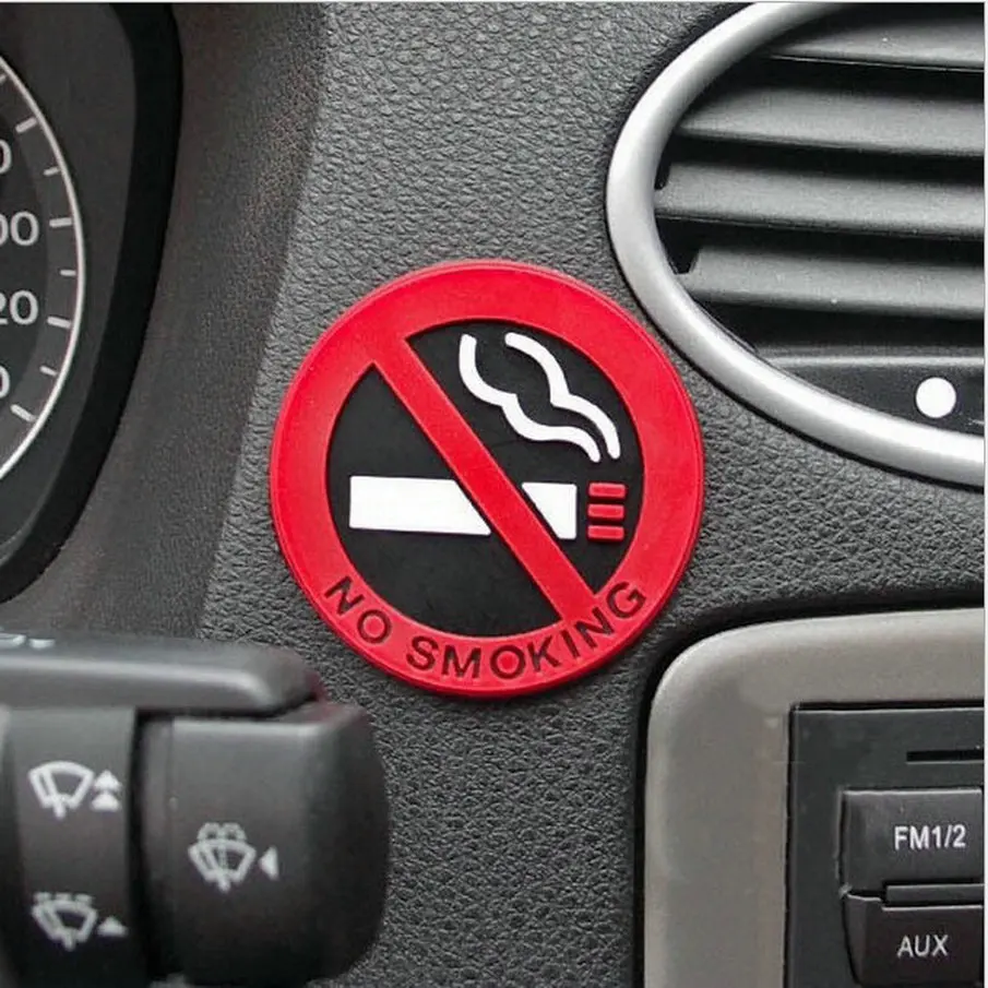 1ks Varovanie NO SMOCOVANIE LOGO STRACKERY pre džíp Grand Cherokee Compass veliteľ Wrangler Sahala Patriot Renegade Liberty