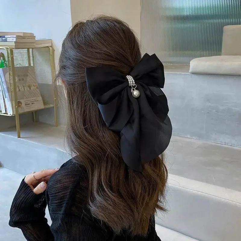 1ks/veľa pevnej farby Grosgrain Ribbon Hair Luky butikový klip na vlasy pre dievčatá Hairgrips Nové pokyny pre deti Detské doplnky Darček