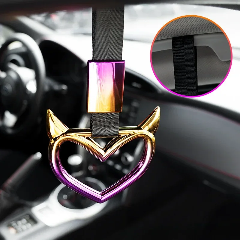 1ks vlečie lano srdečný prsteň v ťahu auta dekoráciu opasok rukoväť rukoväť ručný remienok drift kúzlo remienok drift predné vlečné háčiky Styling