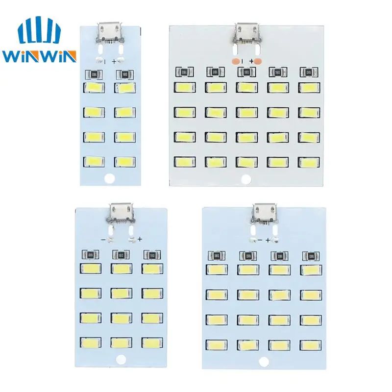 1ks vysokokvalitné 5730 SMD 5V 430MA ~ 470MA WHITE MIRCO USB 5730 LED osvetľovací panel USB MOBILNÉ LIGHT LIGHT NIKDY NOCE NOCE NIGHT