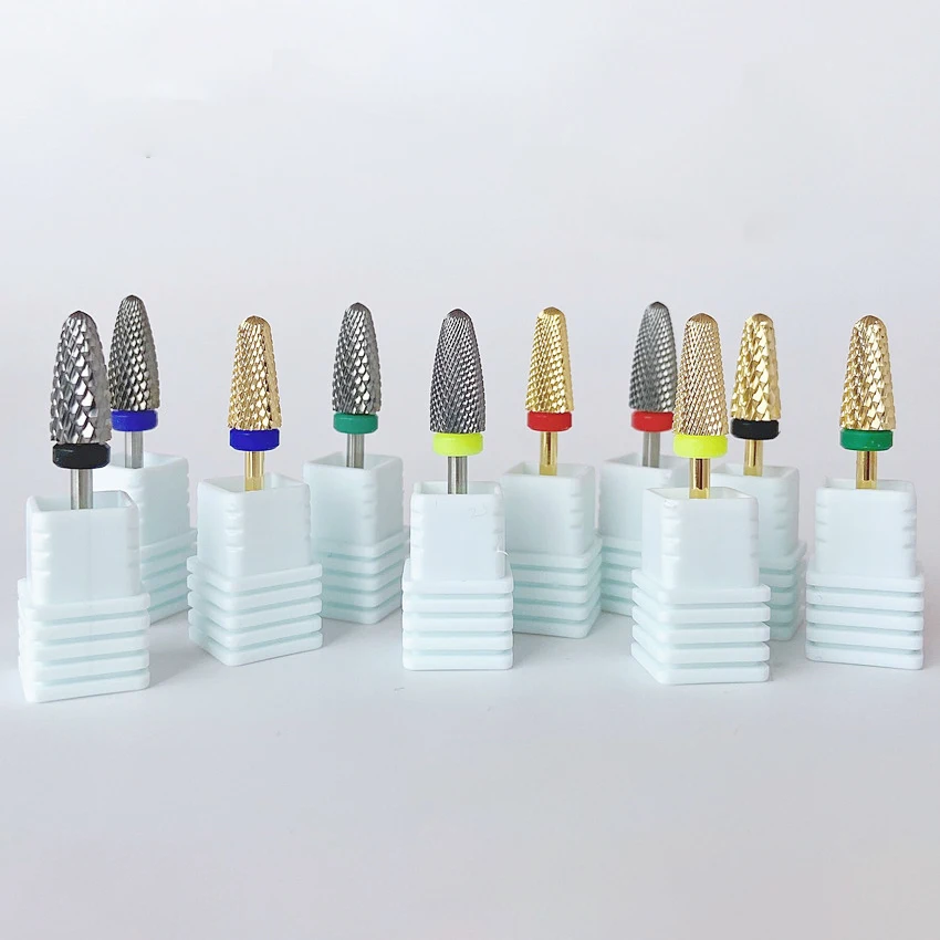 1ks zlaté mletie striebra Tungsten karbid vŕtačka na nechty 3/32 
