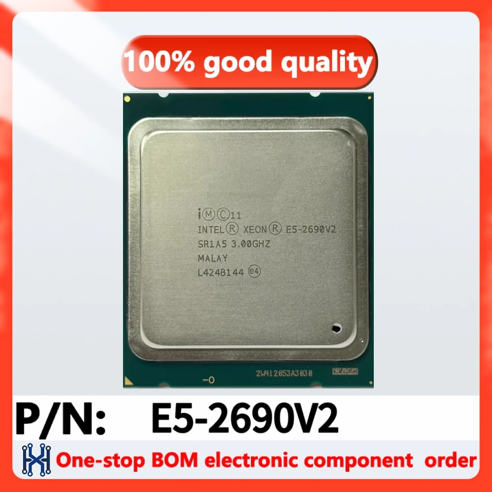 1ks/šarža E5-2690V2 Procesador de Escritorio de 10 Núcleos, E5-2690 V2, 3,0 GHz, LGA2011