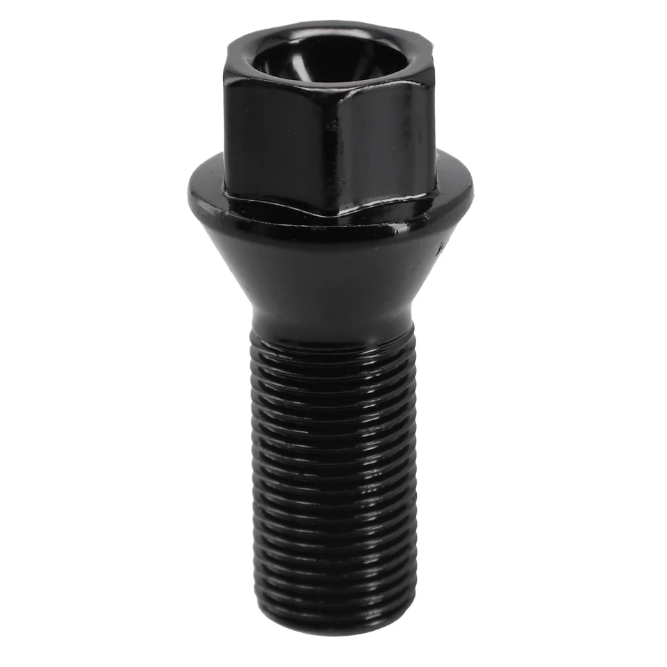 1ksové matice koliesok Stud skrut 36136890324# M14 × 1,25 Black Wonser Brotch LUG Matice pre BMW F25 X3 F10 E70 X6
