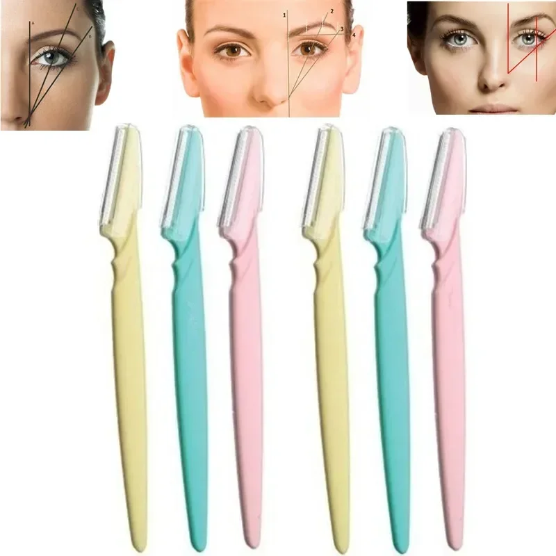 1ksové obočie Trimmer make -up nástroje bezpečné očné obočie žiletka na tvár telesa Vlasy Odstránenie chĺpkov Čúpadlá Čepele Žena Žena