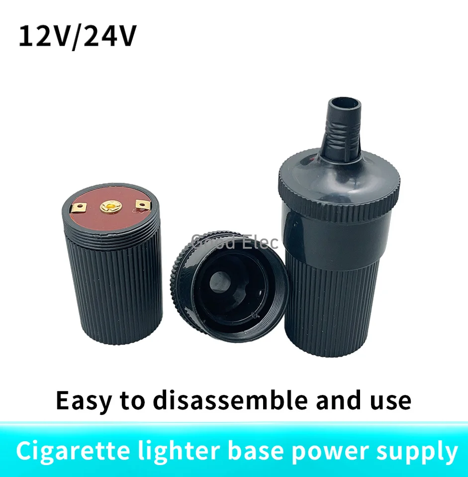 1ksové príslušenstvo pre vozidlo 12 V 24 V Žena cigareta zapaľovač inline konverzná konverzia konverzie konverzie