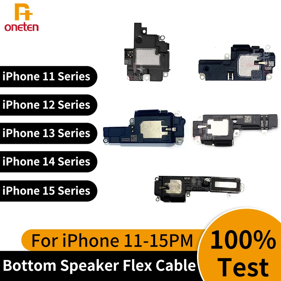 1ksový spodný reproduktor Loudspeaker Flex kábel pre iPhone 15 14 13 12 11 11 Pro Max Sounder Ringer bzučiak reproduktor Phone Opravy