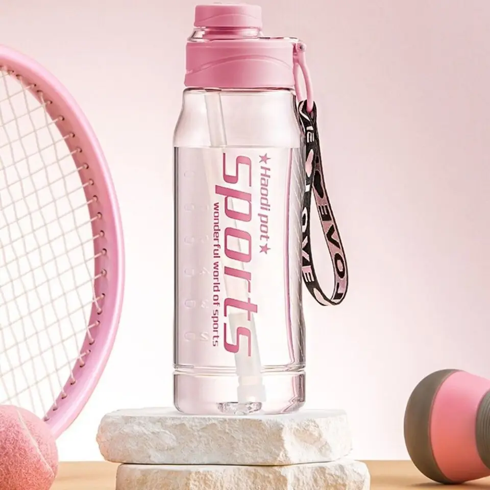 1L/1,8L Športová fľaša s vodou Outdoor Sports Vysvetlá veľká kapacita Neprestraggte Cestovná kanvica ľahká s džbánmi