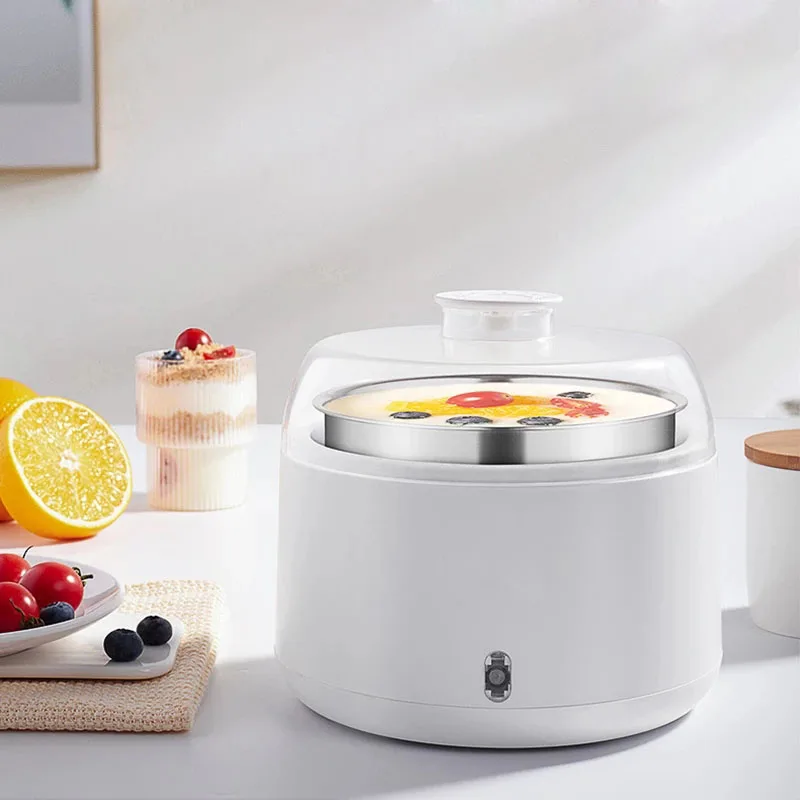 1L elektrický výrobca jogurtu automatická konštantná teplota jogurt stroj DIY jogurt ryža víno natto z nehrdzavejúcej ocele 220V