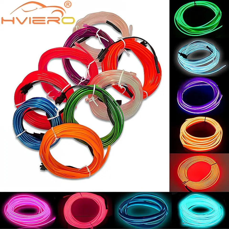 1m/2m/3m/5m/5 m Vnútorná atmosféra Červená lampa Vitajte svetlo svetlá Autom LED pás LED DREH LOPE LINE