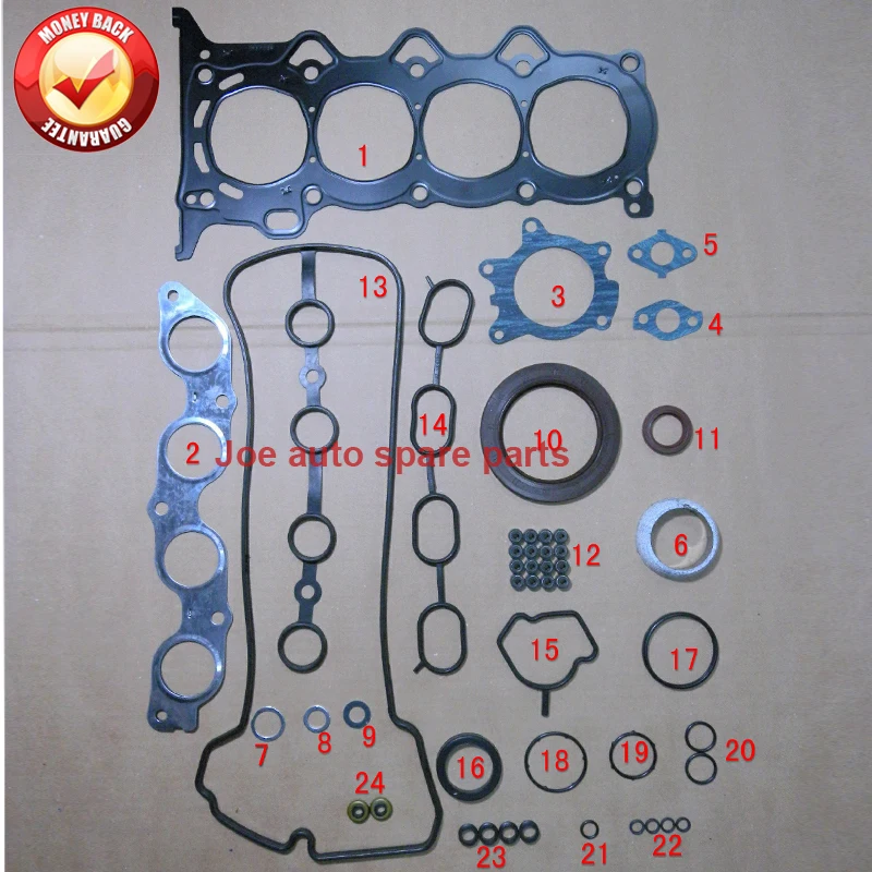 1nz 1nzfe motor s úplnou súpravou tesnenia pre Toyota Allion Premio Auris BB Corolla Axio Rumion Fielder Platz Echo Sedan Yaris 1.5l