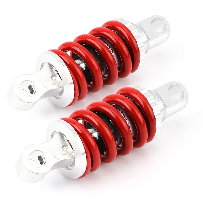 1Pair 100 mm zavesenie tlmiča zadného tlmiča pre 10-palcové skladanie elektrického skútra 49cc vreckový bicykel Mini ATV E-bicykle