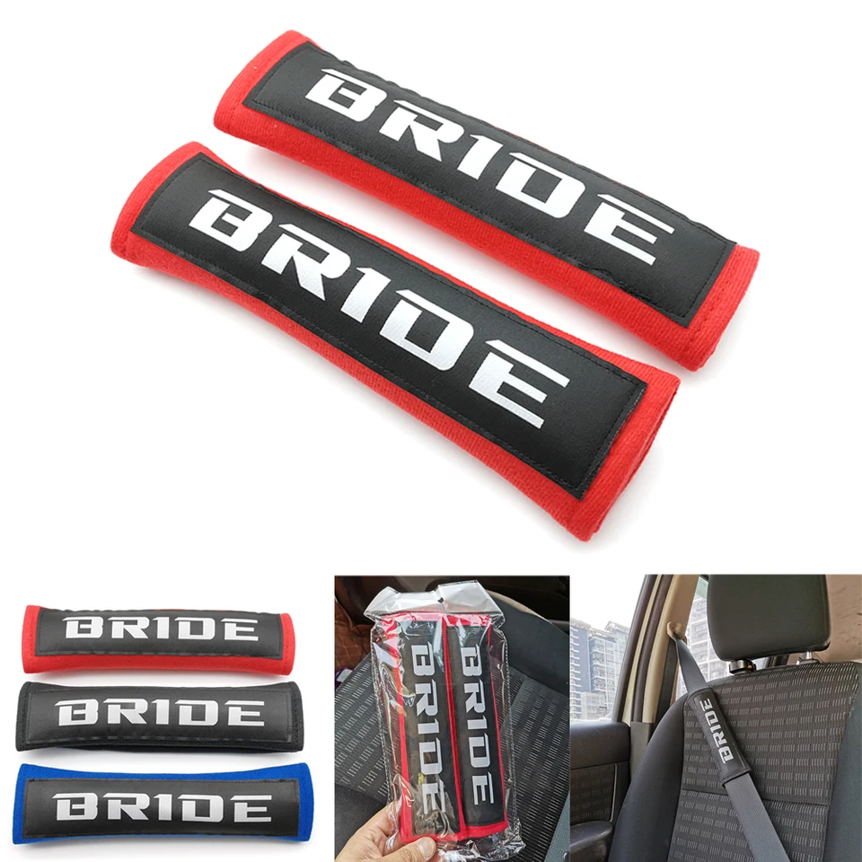 1Pair/2ks JDM Vestu v štýle Soft Soft Cast Acter Cover Tkanina Rameno Cushion Protector bezpečnostné pásy ramenných vankúšikov