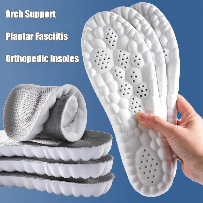 1Pair 4D Soft plantárny fasciitídový strážny topánky pre vložky pre nohy Ortopedické vložky Športové vankúšiky Toppling Topy Show