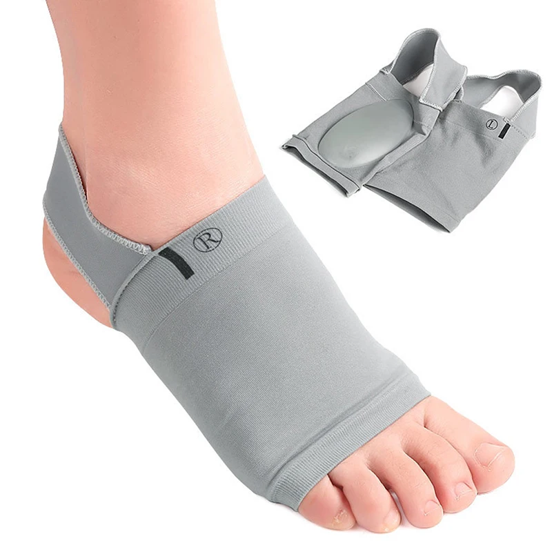 1Pair Arch Podporuje rukávy plantárna fasciitída päty Spurs remienok na nohy Plochá nohy Zbavte rukánových ponožiek ortotické vložky